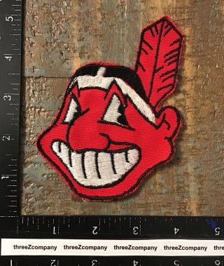 Vintage Cleveland Indians Mlb Baseball Team Chief Wahoo Sew - On Patch