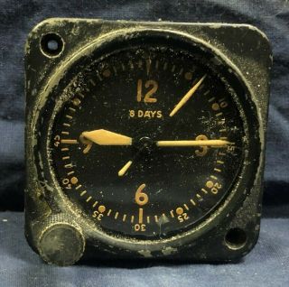 Longines - Wittnauer Wwii Army Air Force A - 11 Mechanical 8 Day Aircraft Clock