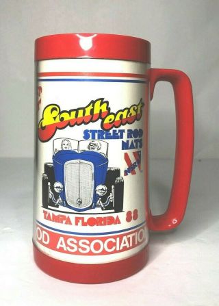 Vintage Nsra 1988 South East Street Rod Nationals Stein Mug Tampa Fl California