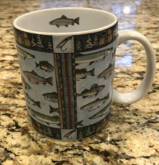 Lang And Wise 1996 Vintage Mug “wish For Fish” Coffee Cup