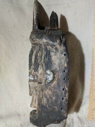 Very Old Mask of Unknown Origin — Authentic Carved African Wood Art 2