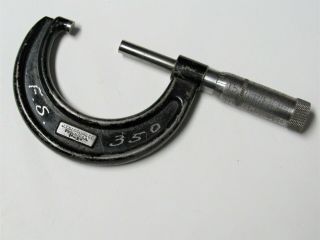 Vintage J.  T.  Slocomb Co.  Micrometer 1 - 2 " Caliper Machinist Precision Tool