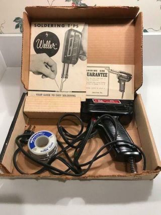 Vintage Weller 8200 Dual Heat Soldering Gun 100/140 Watts W/ Solder