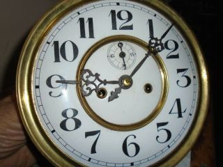 Antique - Gustav Becker - 2 Wt Vienna Regulator Clock Movt - Ca.  1890 - To Restore - E348