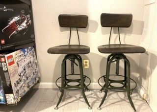 One Restoration Hardware 1940s Vintage Toledo Bar Chair/stool Great Shape