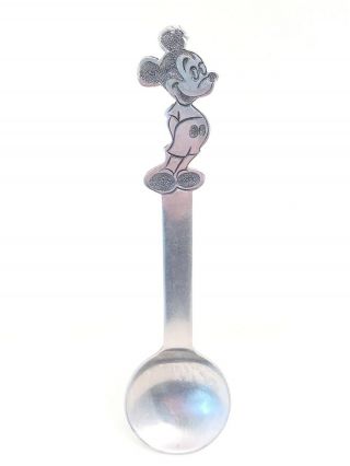 Vtg 1970s Mickey Mouse Disney Baby Spoon Japan Bybonny Stainless Steel