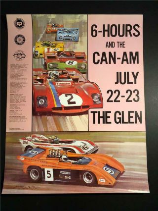 Watkins Glen - 1972 Vintage Formula 1 Grand Prix Poster - Auto Racing