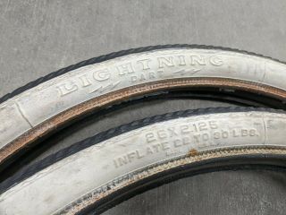 Carlisle Lightning Dart Vintage Bicycle Tires 26 X 2.  125 From Schwinn