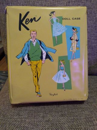 Vintage Barbie Ken Doll With Case And Clothes