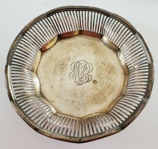 Vintage Marcus & Co Ny Sterling Silver Bowl Dish 129 Slotted Pierced