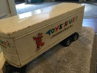 Structo Toys R Us Metal Tractor Trailer,  Vintage Manufacture,  Die Cast Toy,