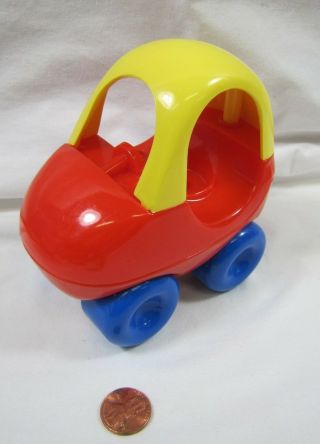 Little Tikes Toddle Tots Vintage Red & Yellow Cozy Coupe Car Vehicle