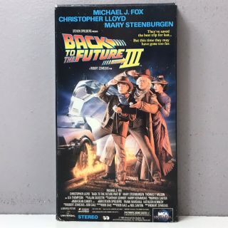 Back To The Future Part Iii Vhs Video Tape Vcr Cassette 3 Vtg Fast