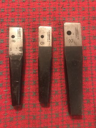 Vintage C.  S.  Osborne Leather Tools.  3pc
