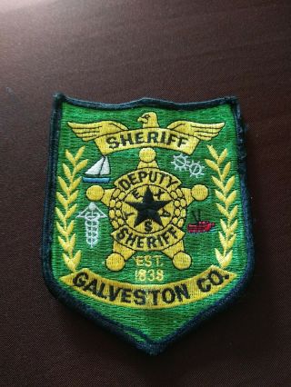 Vintage Galveston County Texas Tx Deputy Sheriff Police Patch