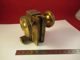 Antique Brass Ernst Leitz Germany Stage Microscope Part As Pictured &p7 - Ft - 81