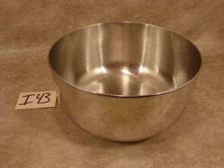 I43 Vintage Stainless Steel Sunbeam 9 Inch Replacement Mixing Bowl