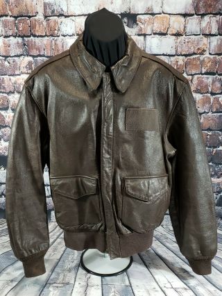 Vintage Cooper A - 2 Bomber Goatskin Leather Flight Jacket Adult Men 