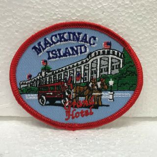 Vintage Grand Hotel Mackinac Island Michigan Patch 3 "