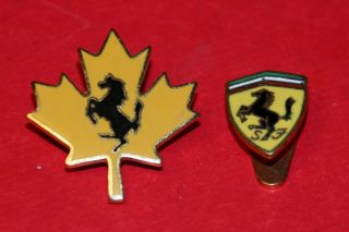 Ferrari Lapel Pins,  Omea V Albani Milano 20 And Maple Leaf