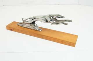 (s) Ford Lincoln Greyhound Hood Ornament Mounted On Wood