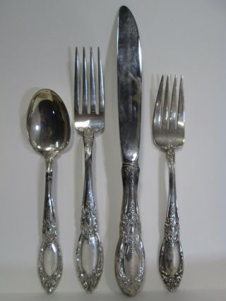 4 Pc.  Towle Sterling Silver Place Setting 1932 King Richard 9