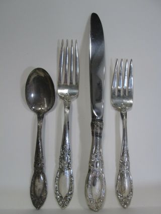 4 Pc.  Towle Sterling Silver Place Setting 1932 King Richard 10
