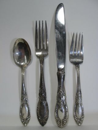 4 Pc.  Towle Sterling Silver Place Setting 1932 King Richard 7
