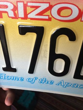 Arizona USA Apache tribe Indian License Plate 2