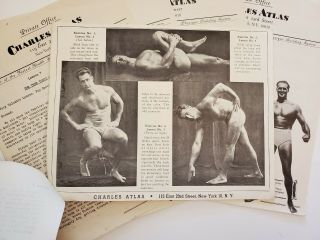Charles Atlas 5 Lessons Vintage Body Building Instructions 3