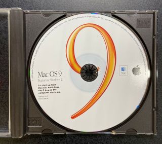 Apple Vintage Mac Os9.  0 Operating System Software W/bonus 9.  1 Update Cd