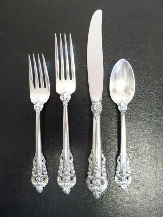 Wallace Sterling Silver Grande Baroque - 4 Pc Place Setting