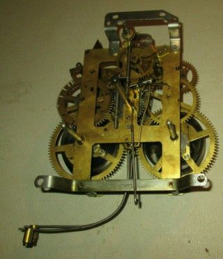 Vintage Ingraham Shelf Mantel Clock Movements Fix Or Parts E Ingraham Clock Co
