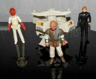 Vintage Star Wars " V M E Mini Rig & Figures " All 1980s/1970s,  Play Or Restore