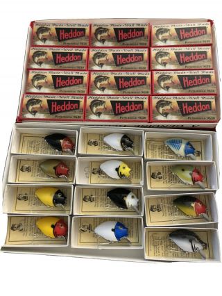 Heddon Punkinseed 1st 9630 Fishing Lure (12) Lure Box Set 1