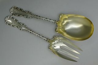 Whiting Louis Xv Sterling Silver Salad Serving Set Fork Spoon Onlne