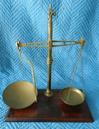 Antique W&t Avery Agate Balance Scales 23 " From 19th Century Circa 1880