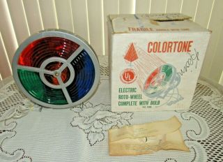 Vintage Snapit Colortone Electric Roto - Wheel Complete With Bulb & Box No.  1753