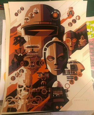Robots 101 Poster Print (22/173) Tom Whalen 2015 Star Wars,  Terminator - Signed
