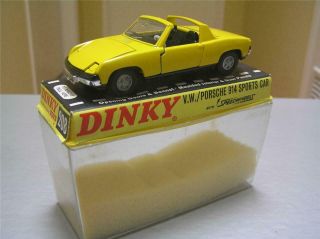 Dinky Toys 208 Vw - Porsche 914 Sports Car Made In England 1/43 Scale Mib