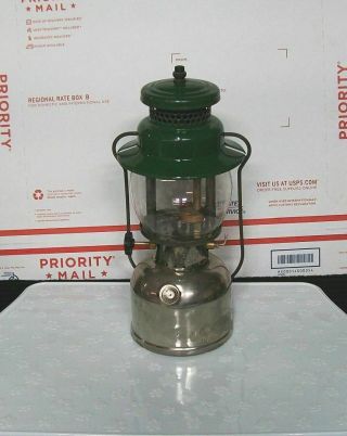 Vintage Coleman 249 Lantern Kerosene 11/54 Restore Or Parts,