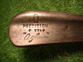 Antique Vintage George Nicoll Leven Scotland Precision Flanged Sole Putter Golf