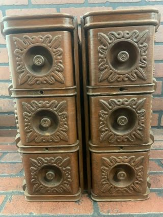 Vintage Antique Treadle Sewing Machine Set Of 6 Drawers In Frame