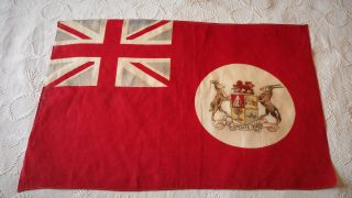 Antique British Empire South Africa Flag C.  1870 : Vintage Union Jack Flag Old