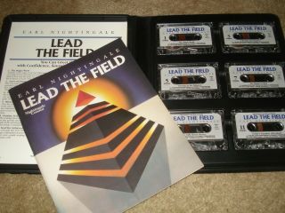Vtg Earl Nightingale Lead The Field 6 Audio Cassette Set With Case And Booklet