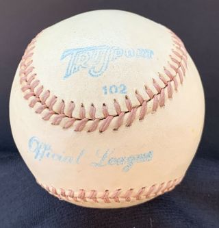 Vintage Tru Sports 102 Official League Baseball