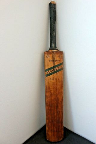 Antique Vintage Slazenger Short Handle Cricket Bat