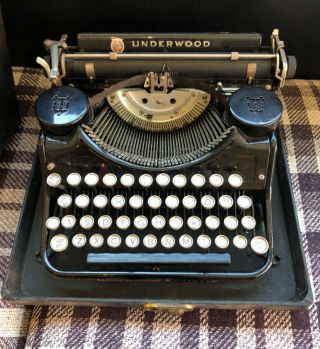 Antique Vintage Underwood Portable Typewriter