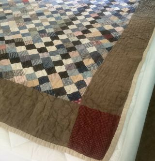Antique Vintage Quilt - Early 1900’s All Hand Stitched 72 " X 72 "