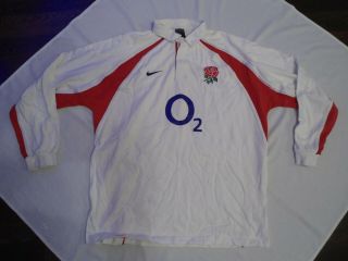 Vintage England Nike Rugby Jersey Shirt Size 2 Xl